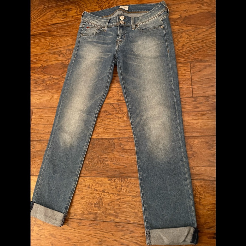 Hudson cuffed ankle jeans